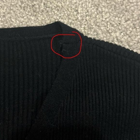 Shein Button Front Rib-Knit Cropped Cardigan - Picture 7 of 7